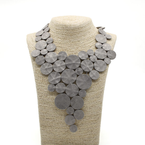 Dots Necklace Leather