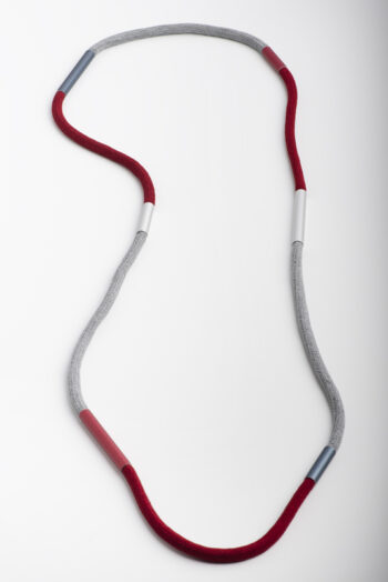 Dyna Cord Necklace Brampti Red