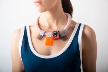 Fancy Necklace Brampti Orange